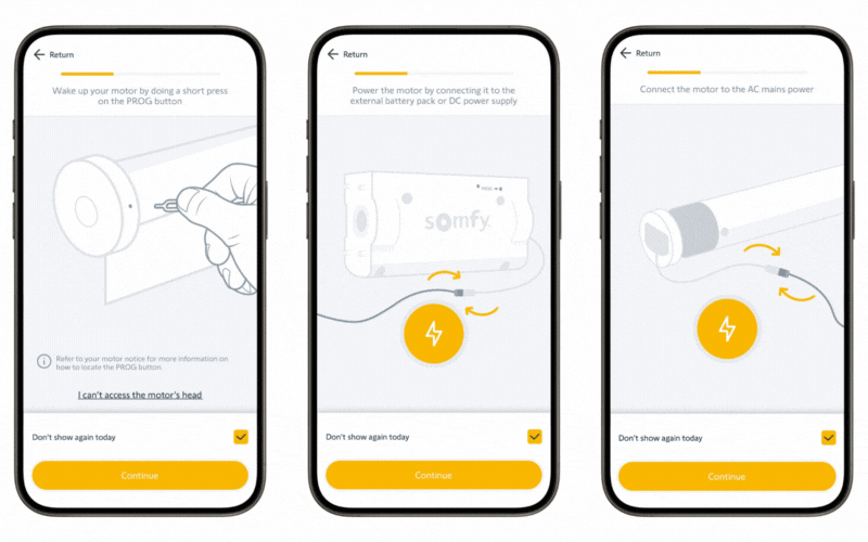 Motor Wake Up Guidance by Motor Type